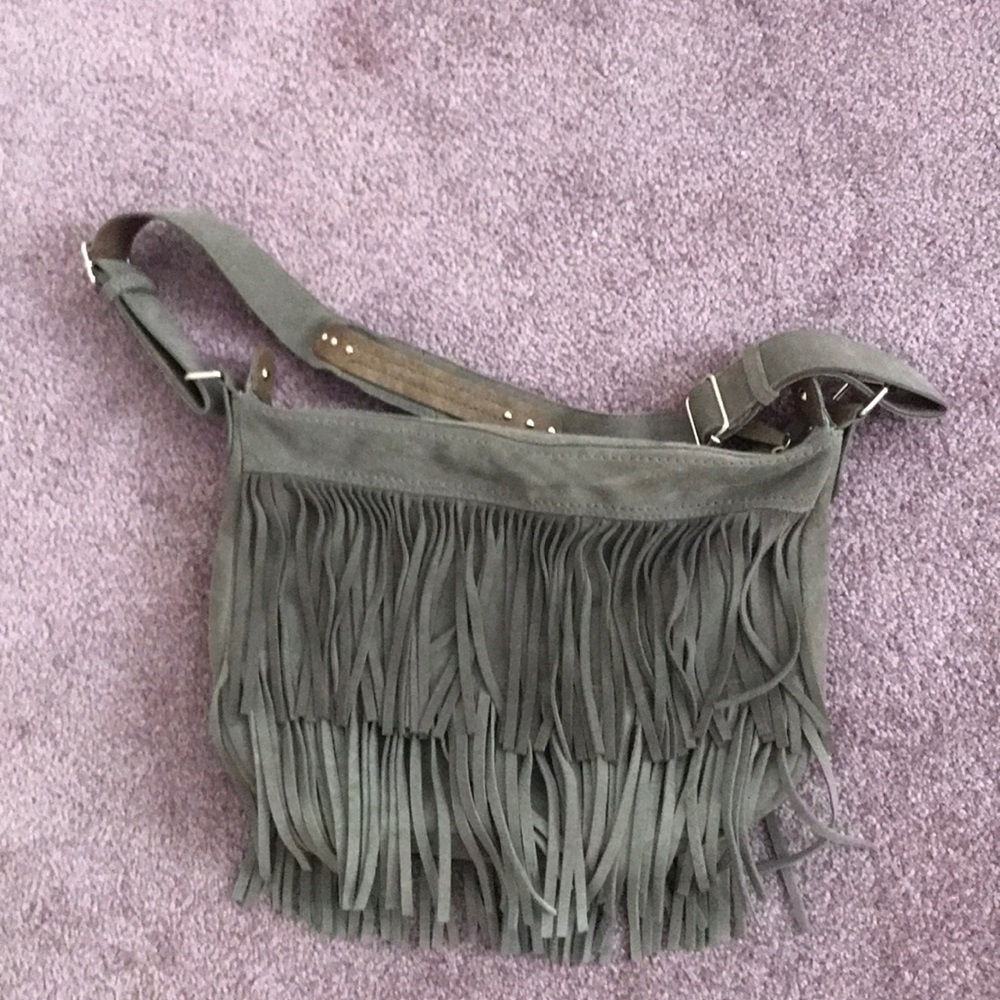 Fringe cross body bag